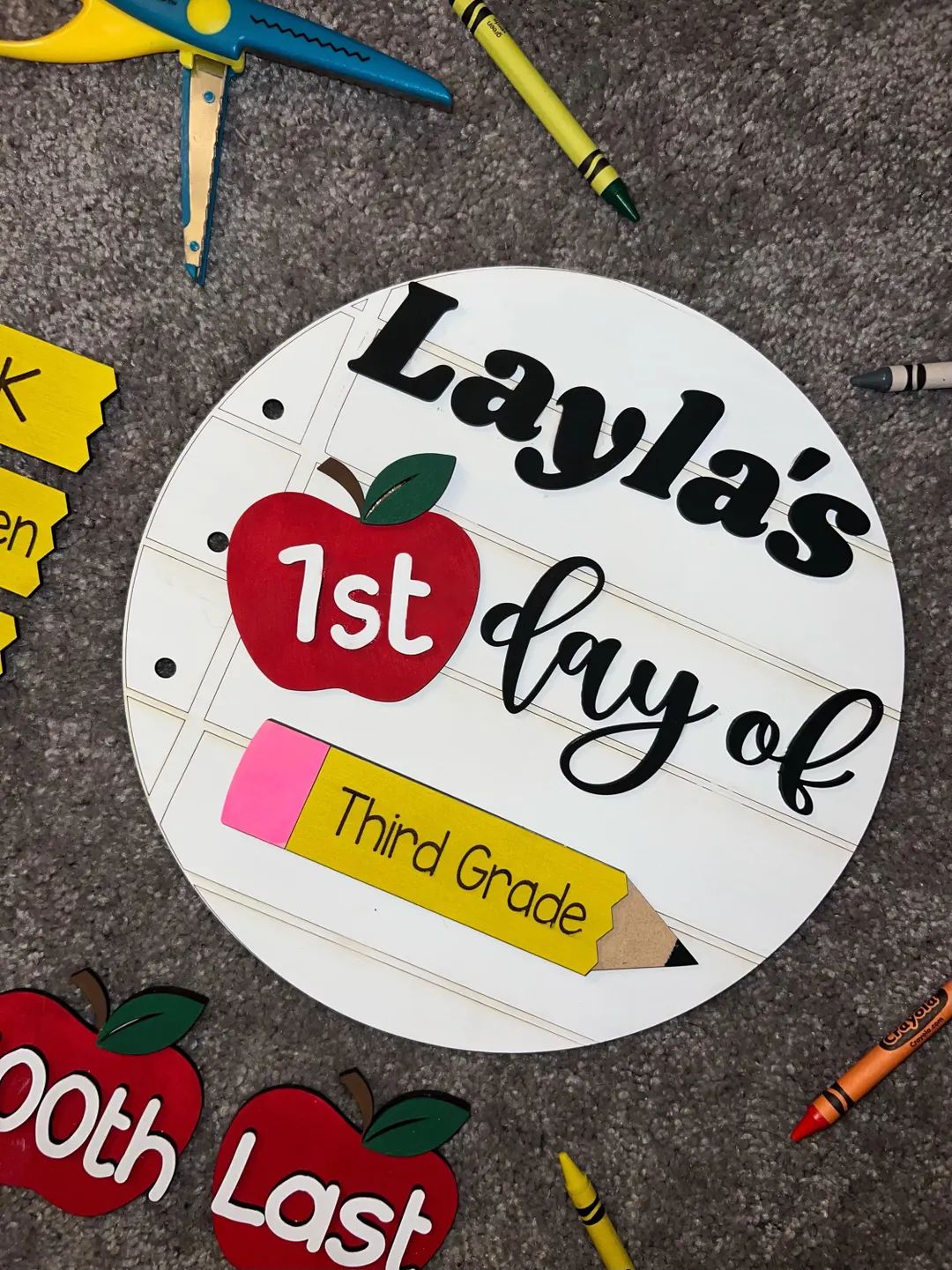 Custom Back to School Signs Personalized Name and Grade - Etsy | Etsy (US)