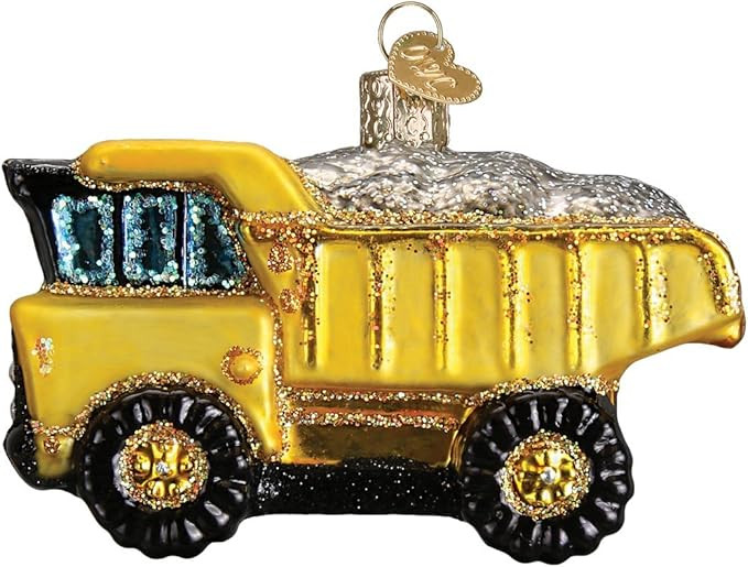 Old World Christmas Glass Blown Ornament Toy Dump Truck (44085) | Amazon (US)