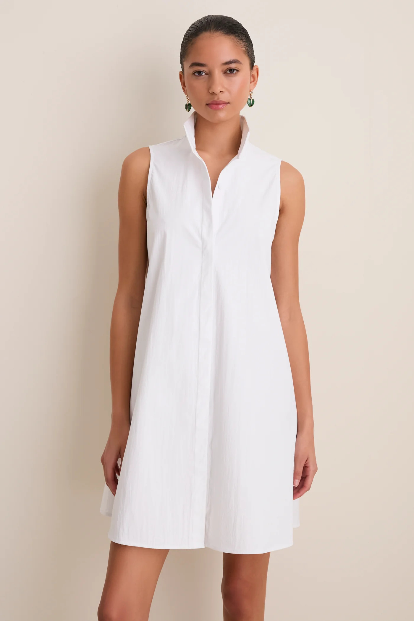 White Sleeveless Charlie Dress | Tuckernuck (US)