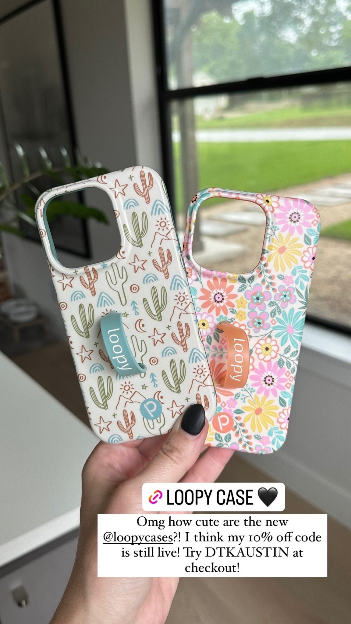 Got the prettiest new Loopy Case! Use code DTKAUSTIN for 10% off your entire order!

