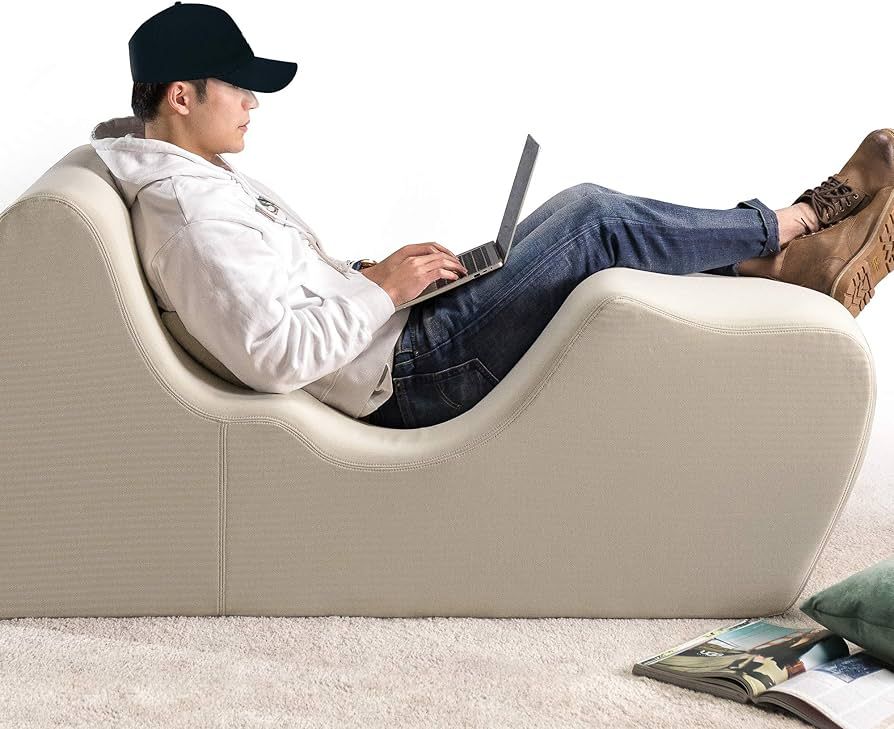 ZINUS Lotus Zero Gravity Chaise Lounger / Foam Recliner for Living Room / Ergonomic Positioning f... | Amazon (US)