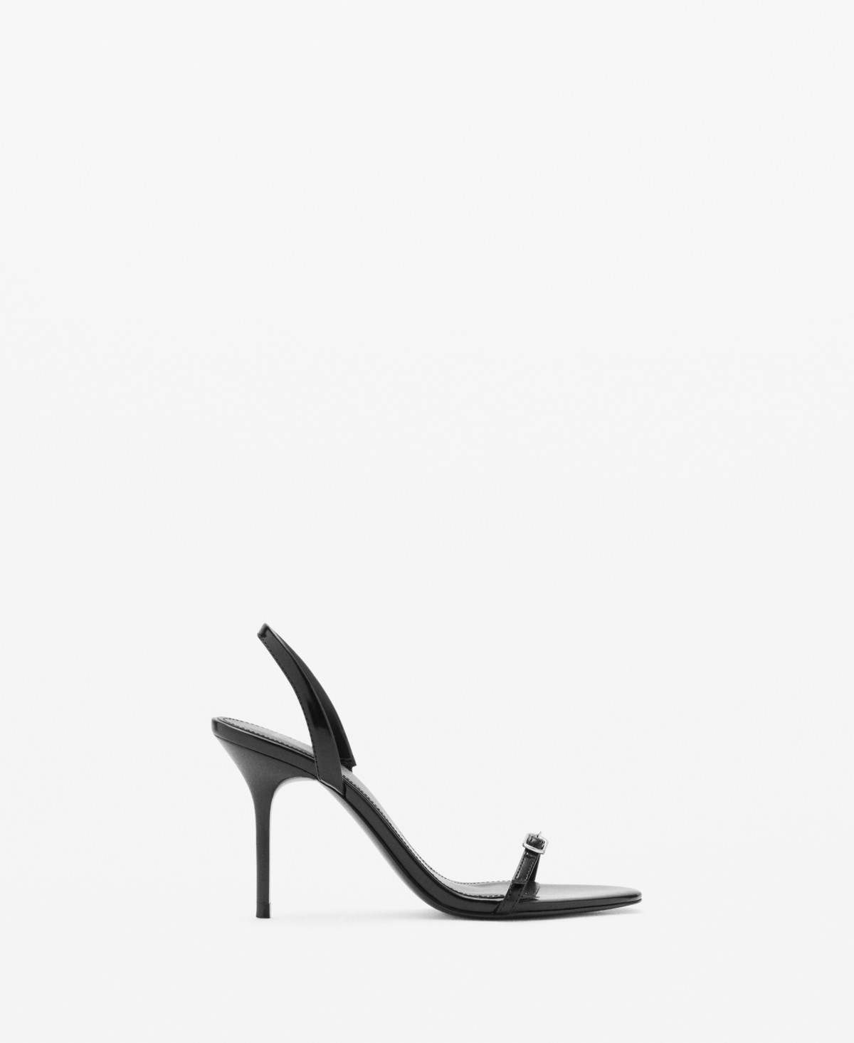 Mango Women's Buckled Stiletto Heel Sandals - Black | Macy's