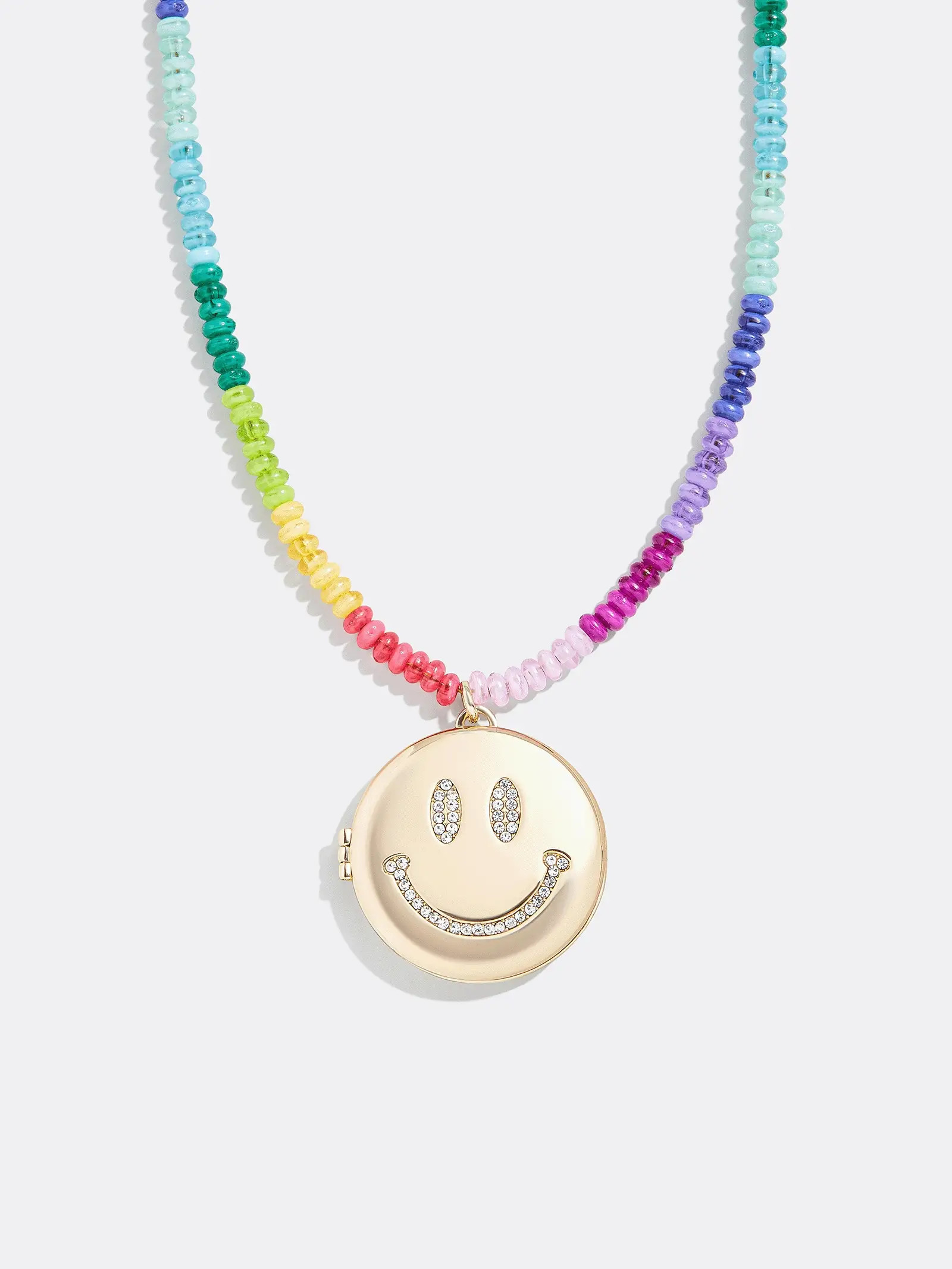 Lil' Smiley Kids’ Locket Necklace - Smiley Face | BaubleBar