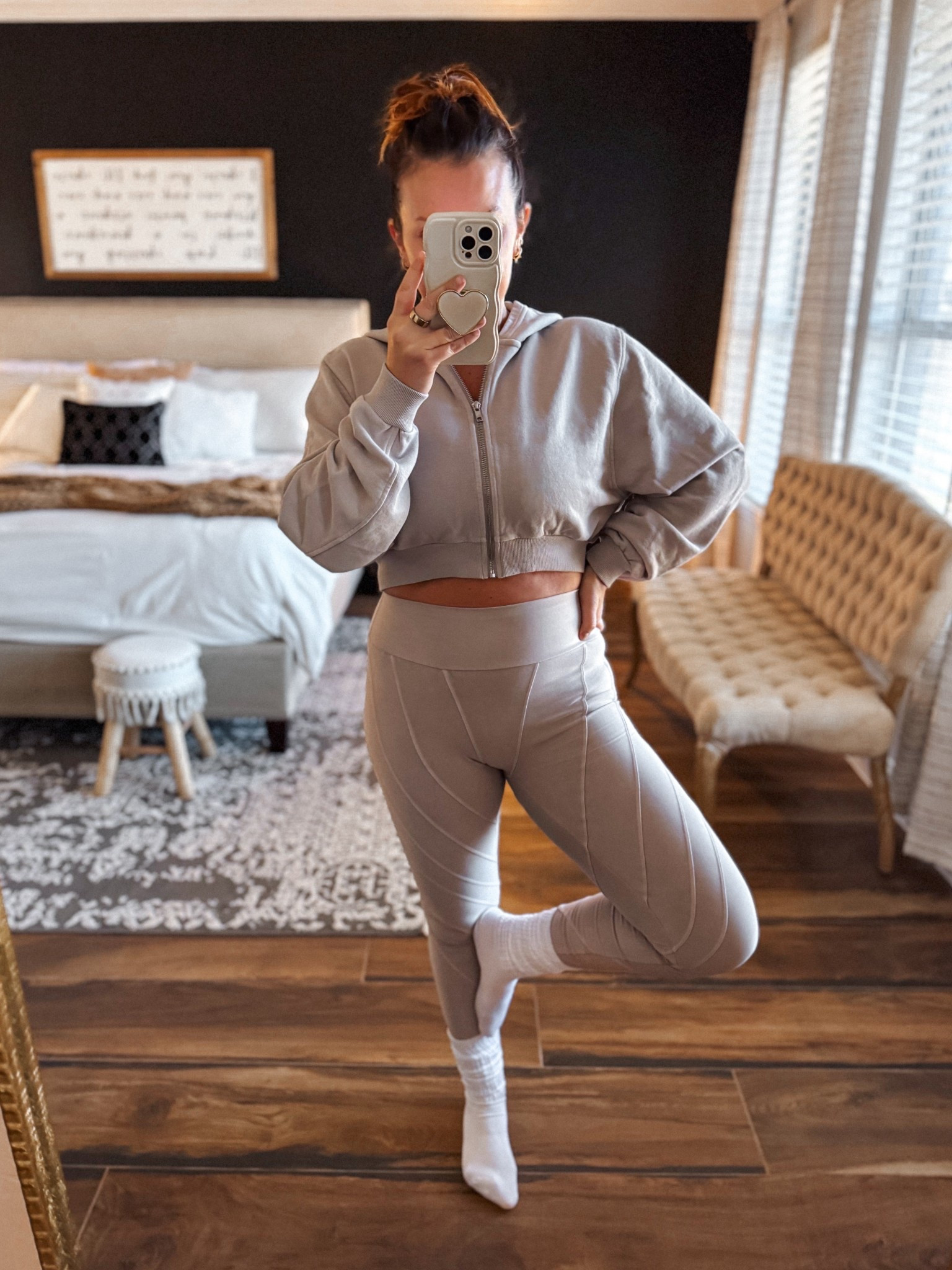 Mondays call for athleisure 🩶 love this sale ALO set

#LTKootd #LTKOver40 #LTKActive