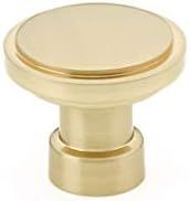 Emtek Haydon Cabinet Knob 1-1/4" Dimension, Satin Brass | Amazon (US)