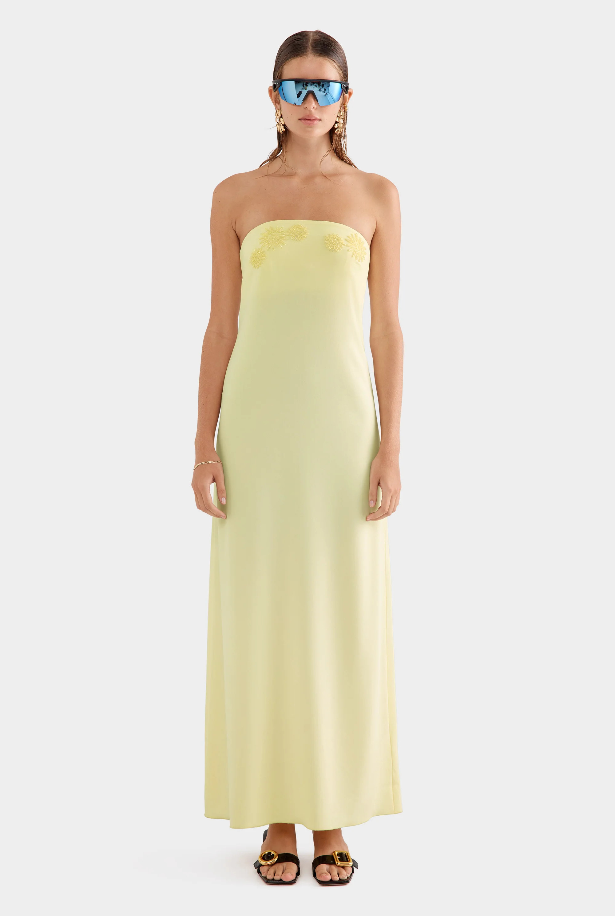 Beaded Strapless Maxi Dress | Venroy AU