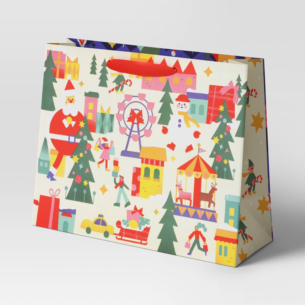Yiffy Gu Christmas Carnival Large Vogue Gift Bag - Wondershop™ | Target