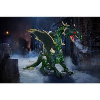 Home Accents Holiday 6 ft. Animated Fire Dragon 23PA94004 - The Home Depot | The Home Depot