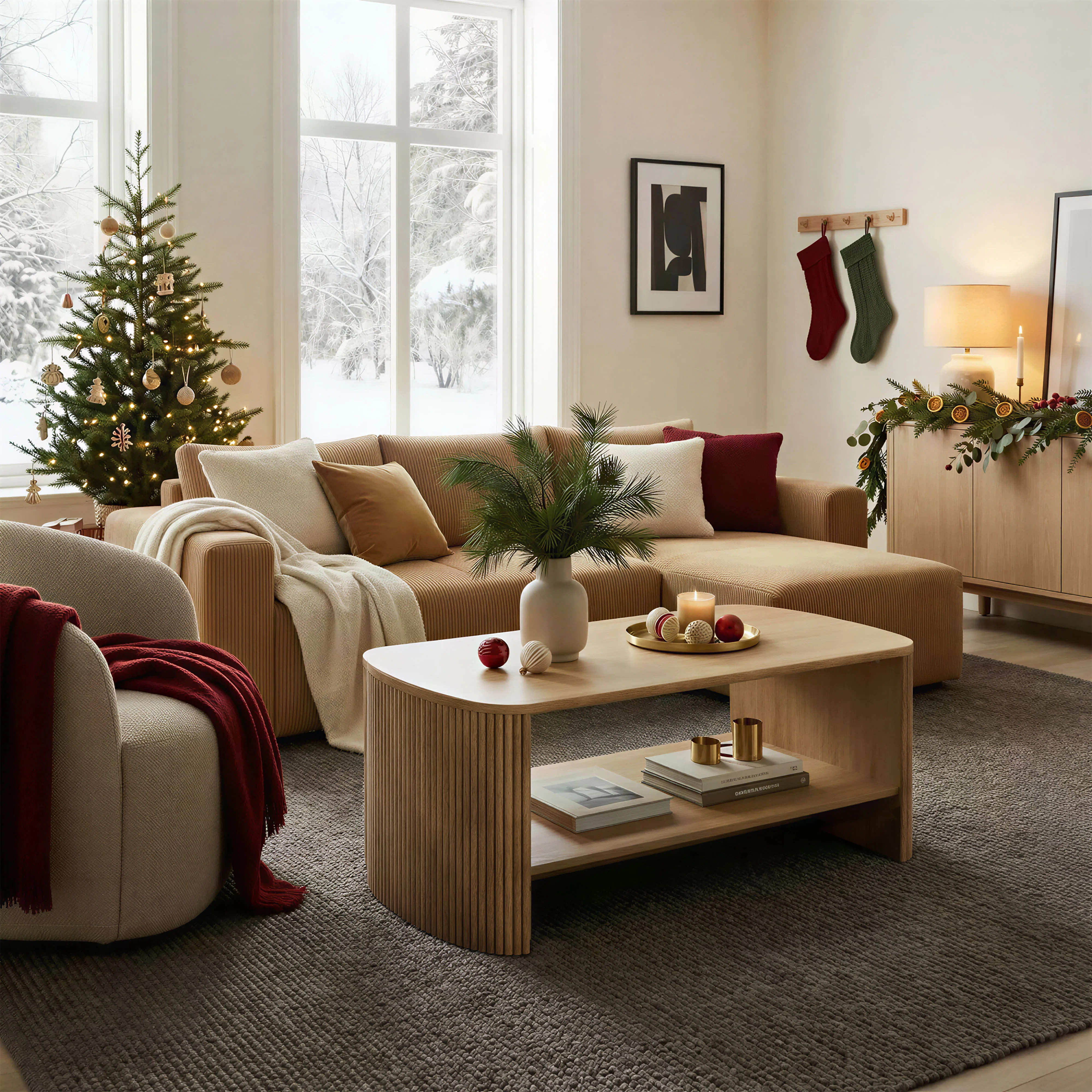 Cove Fluted 47.2" Coffee Table | Wayfair North America