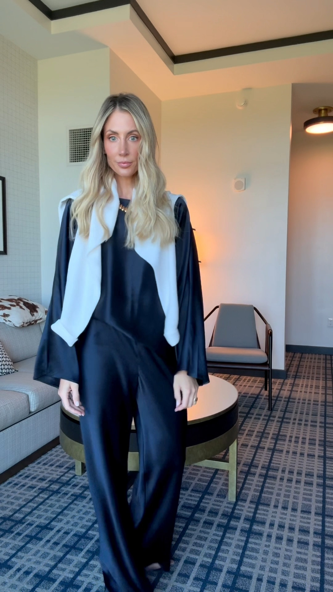 This is the most stunning set. So chic, so comfortable, the most beautiful deep dark navy. 

#LTKStyleTip #LTKCon