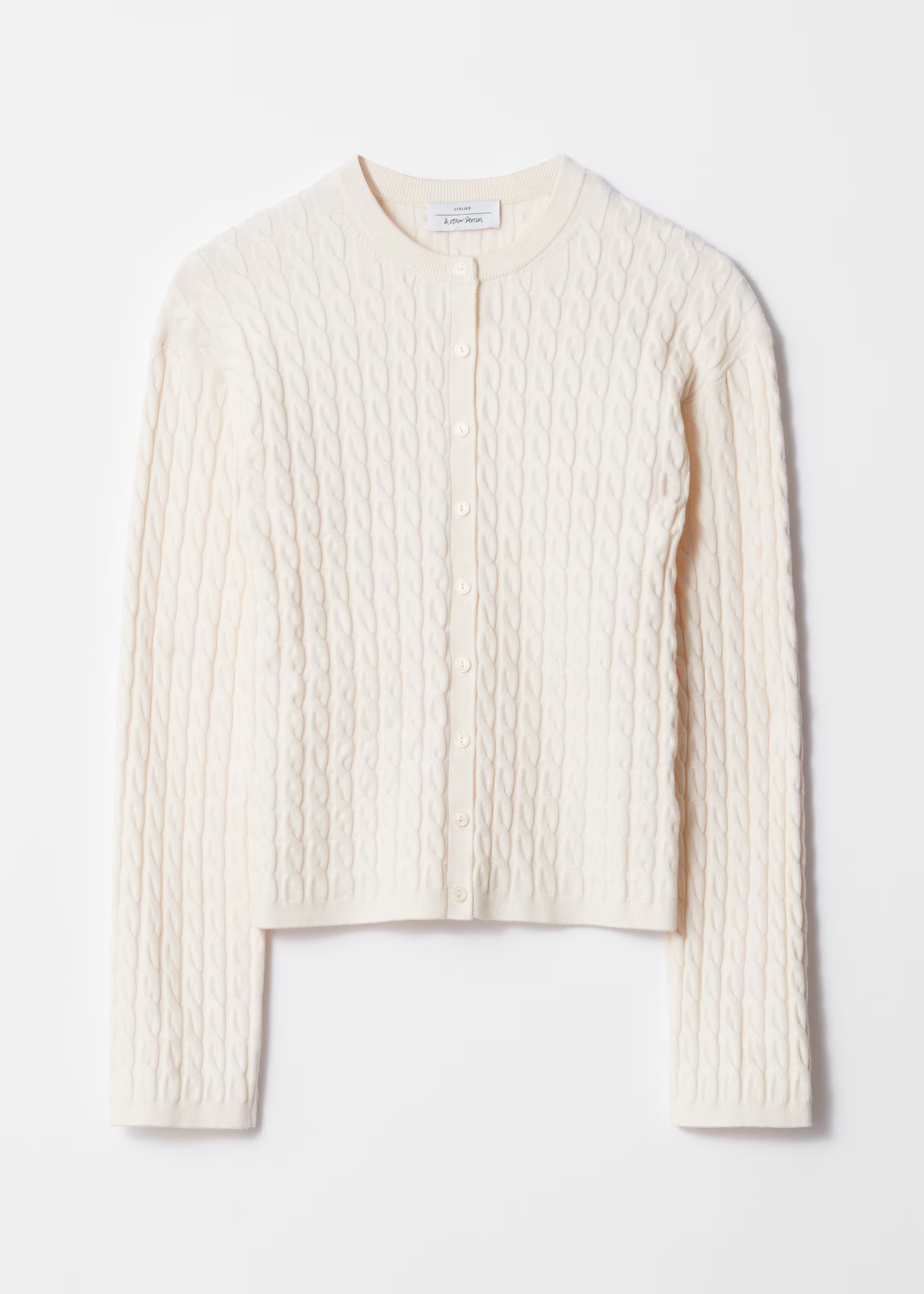 Strickjacke mit Zopfmuster | H&M (DE, AT, CH, NL, FI)