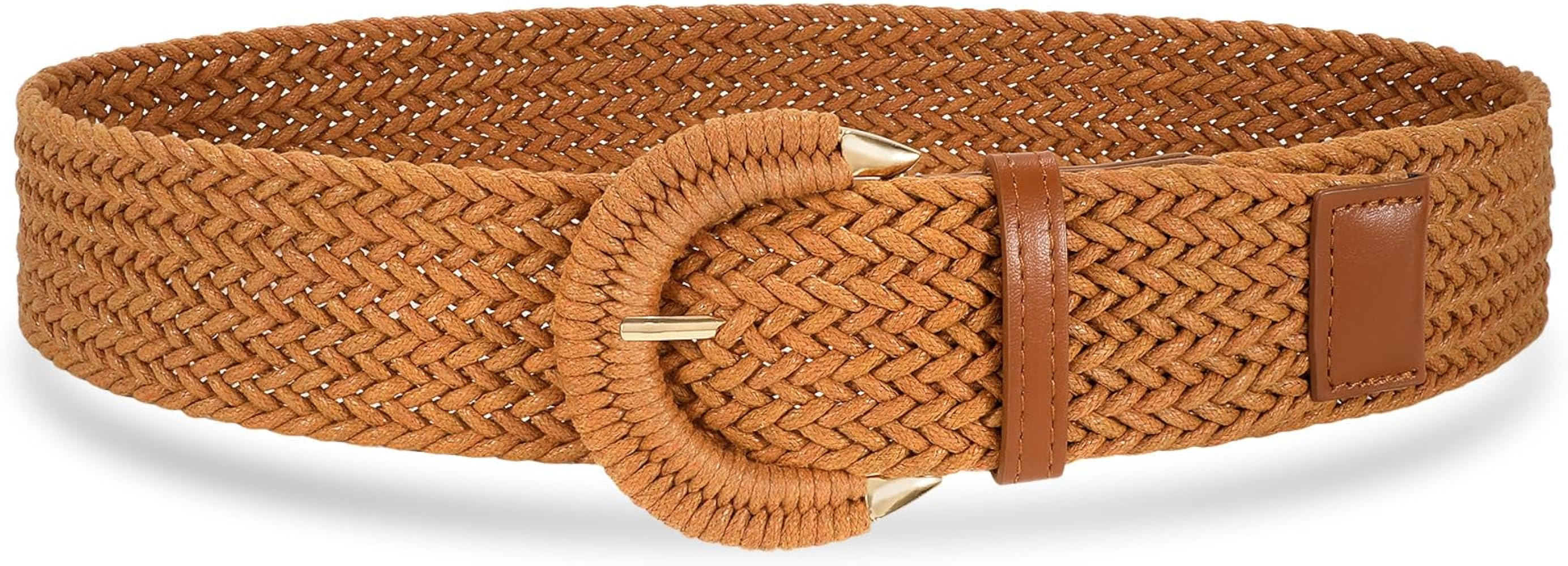 Braided Belt for Women Dress Summer Ladies Woven Wide Boho Belt for Jeans | Amazon (US)