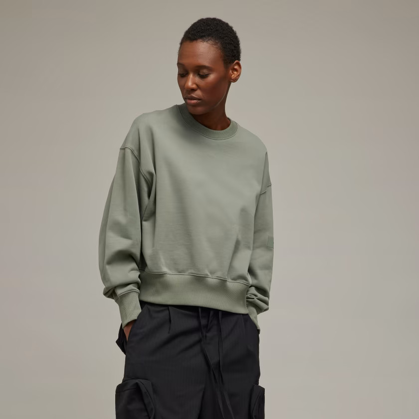Y-3 Organic Cotton Terry Boxy Crew Sweatshirt | adidas (UK)