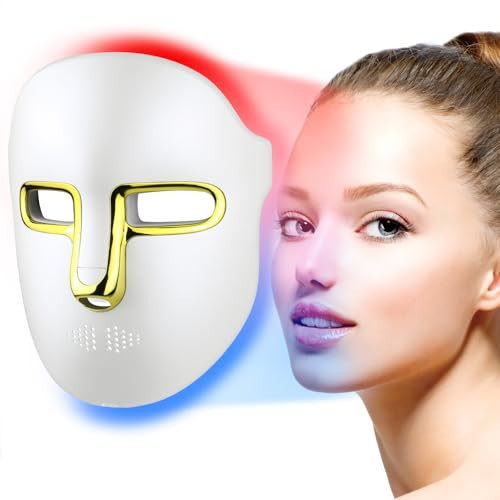 Red Light Therapy for Face Mask – LED Face Mask Light Therapy with Red Blue LED and Infrared Light, Anti-Aging, Blemish Repair Treatment | Amazon (US)