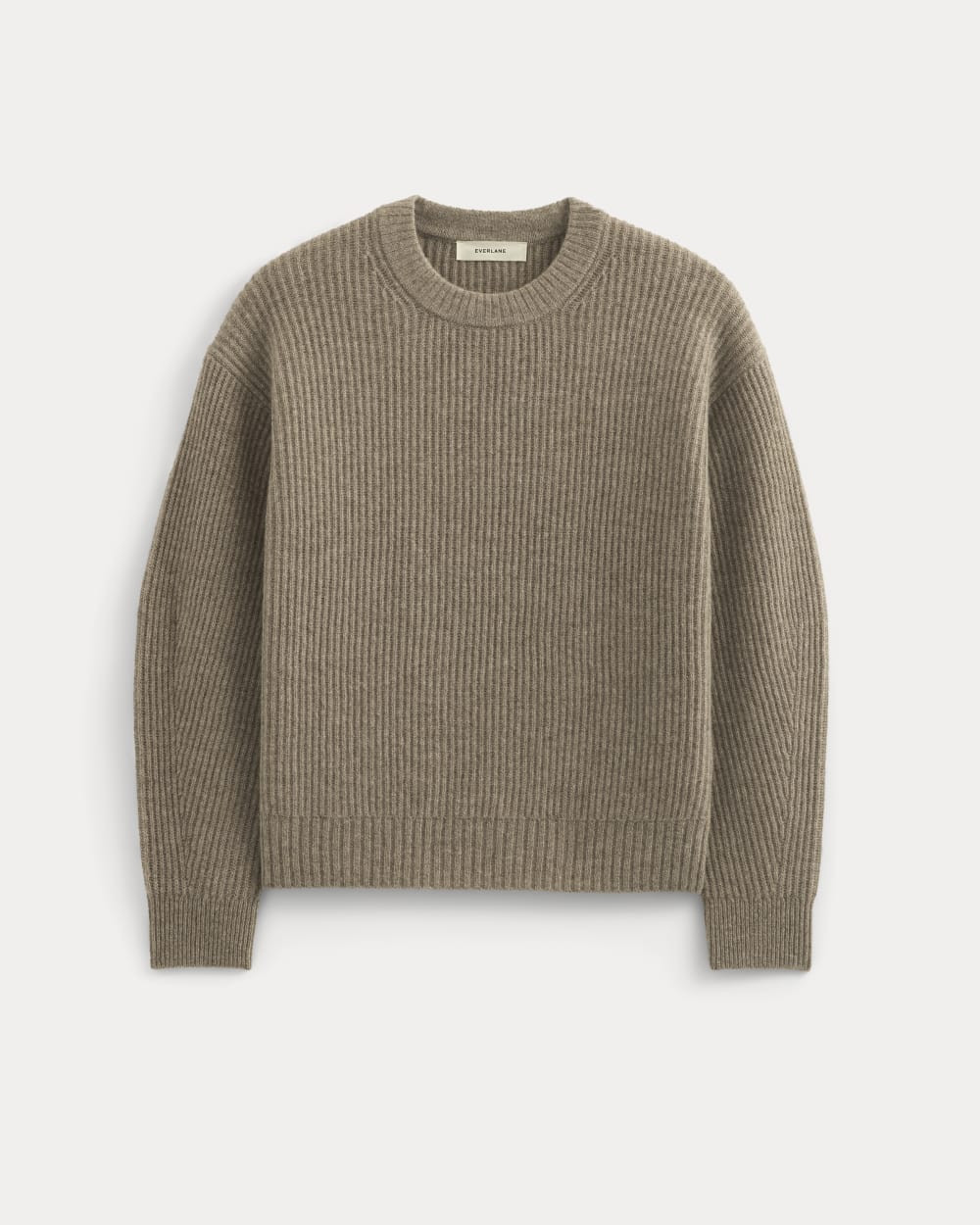The Cocoon Crew in Wool Cashmere | Light Heathered Taupe | Everlane