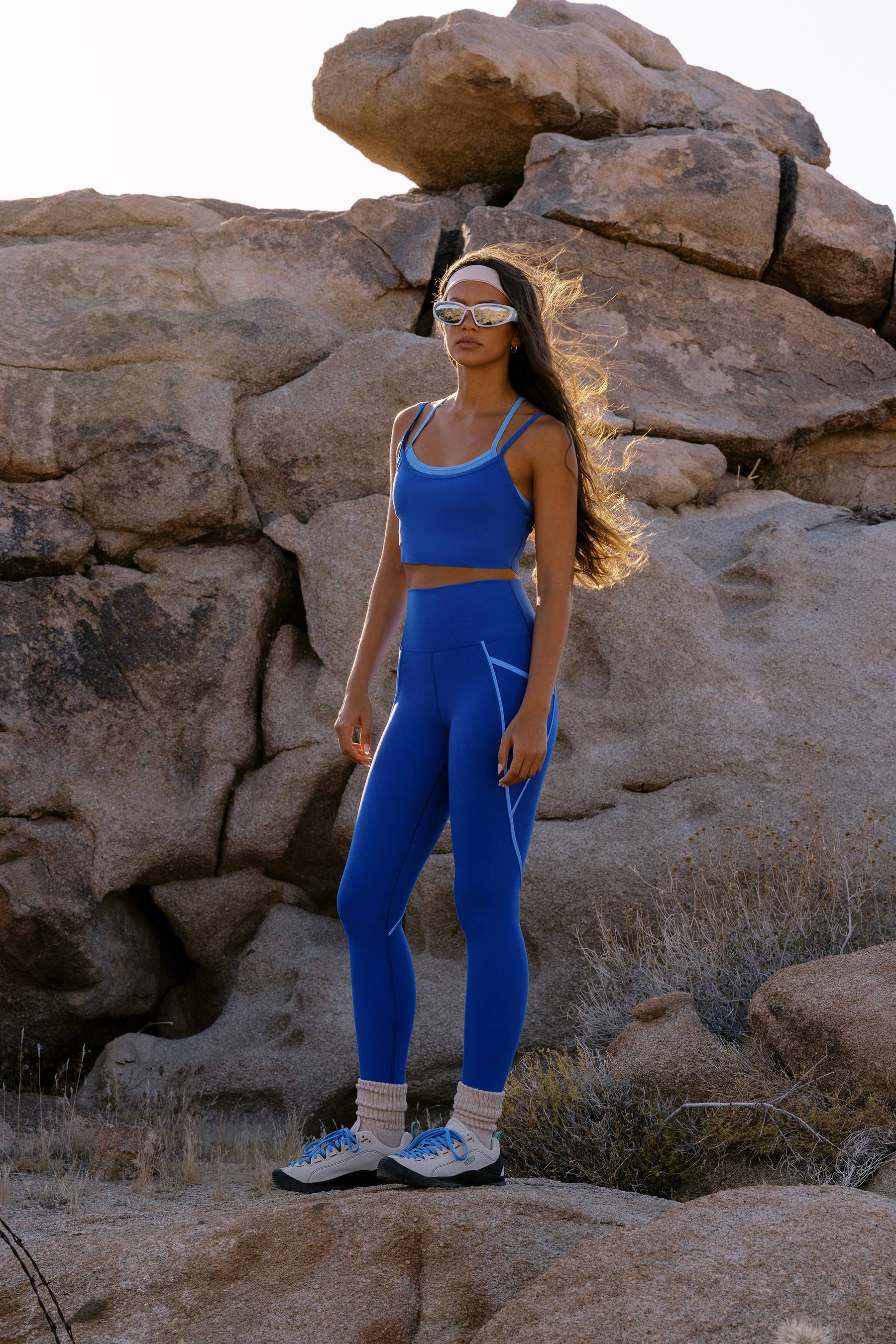 Von 7/8 Legging Midnight Bluebell Colorblock | Blue Legging | Beach Riot | Beach Riot