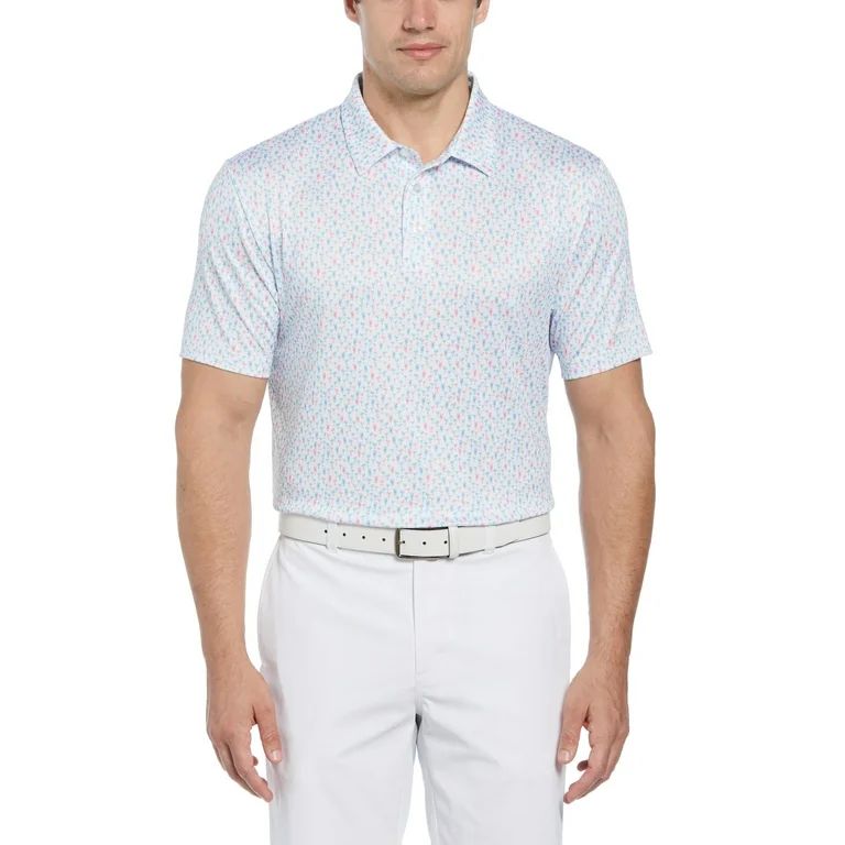 Ben Hogan Men's and Big Men’s Mini Drink Print Golf Polo Shirt, up to Size 5XL | Walmart (US)