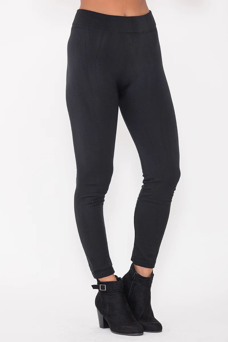 Basic Fleece Lined Leggings | The Pink Lily Boutique
