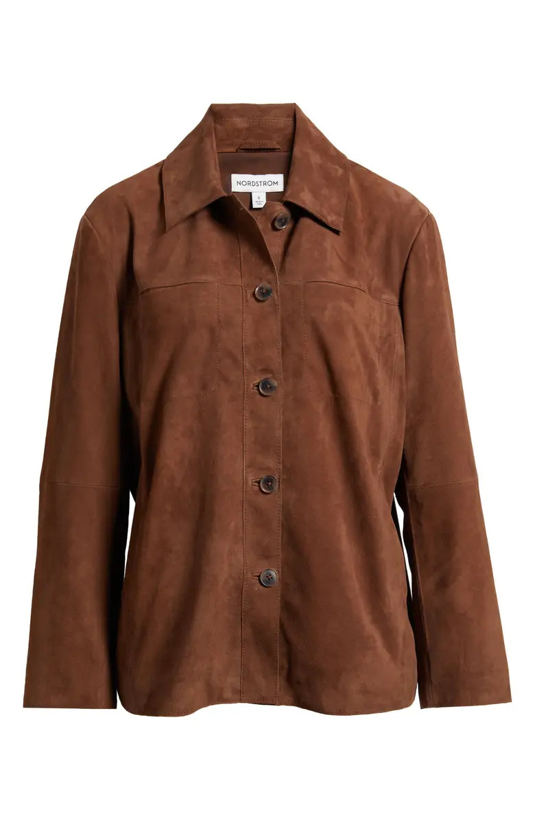 Suede Shirt Jacket | Nordstrom
