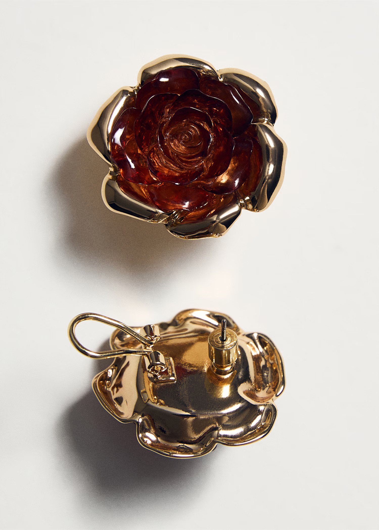 Combined flower earrings - Women | MANGO United Kingdom | MANGO (UK)