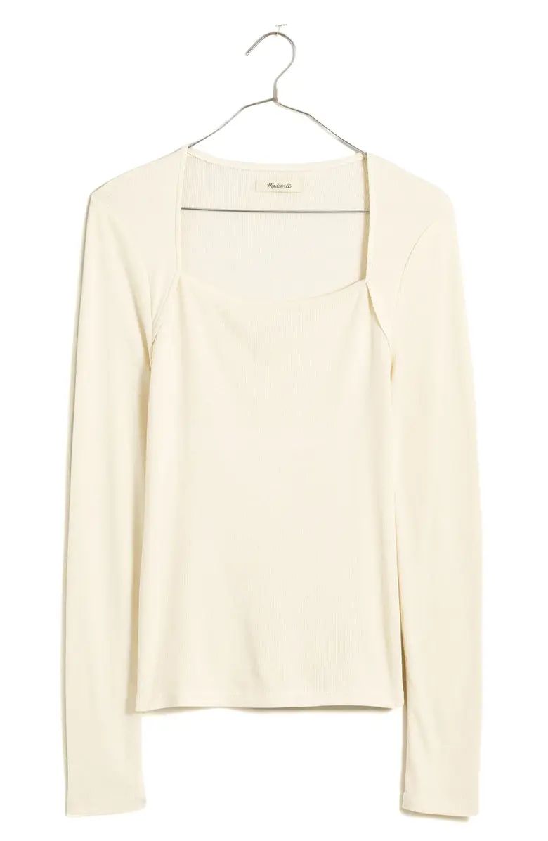 Square Neck Long Sleeve Top | Nordstrom