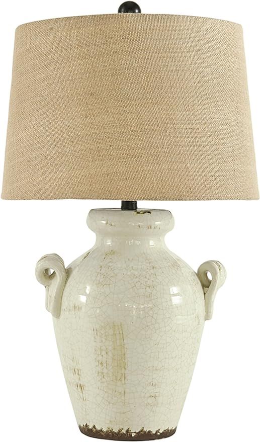 Signature Design by Ashley - Emelda Table Lamp - Vintage Casual - Cream | Amazon (US)
