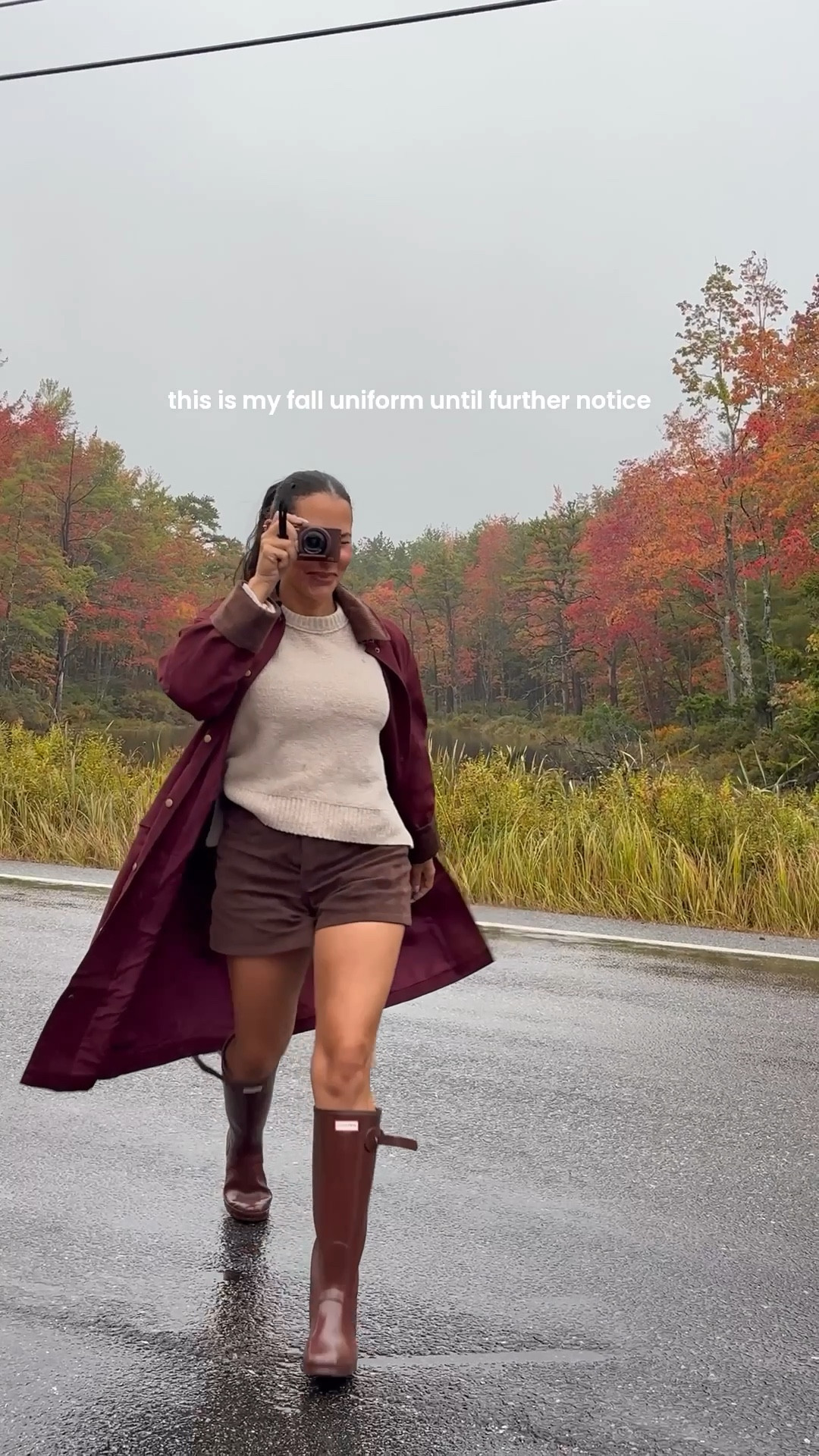 fall outfit - brown suede shorts, burgundy jacket, hunter boots, Abercrombie sweater

#LTKHoliday #LTKGiftGuide #LTKShoeCrush