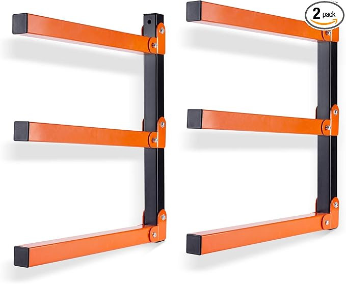 Ultrawall Wall Mount Wood Organizer and Lumber Storage Metal Rack with 3-Level - Indoor & Outdoor... | Amazon (US)