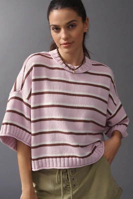 The Goldie Cotton Crew-Neck Sweater | Anthropologie (US)