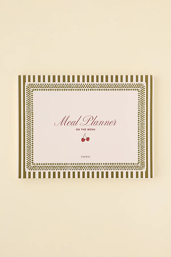 Papier Cherry Meal Planner Notepad in Dark Green at Urban Outfitters | Urban Outfitters (US and RoW)