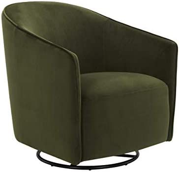 Amazon Brand – Rivet Stowell Modern Velvet Glider Chair with Curved Back and Arms, 29.5"W, Fore... | Amazon (US)