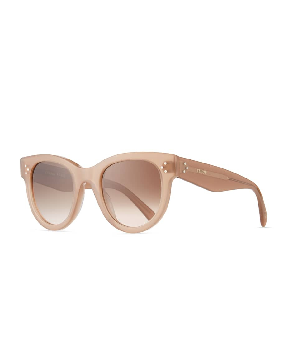 Round Acetate Sunglasses | Neiman Marcus
