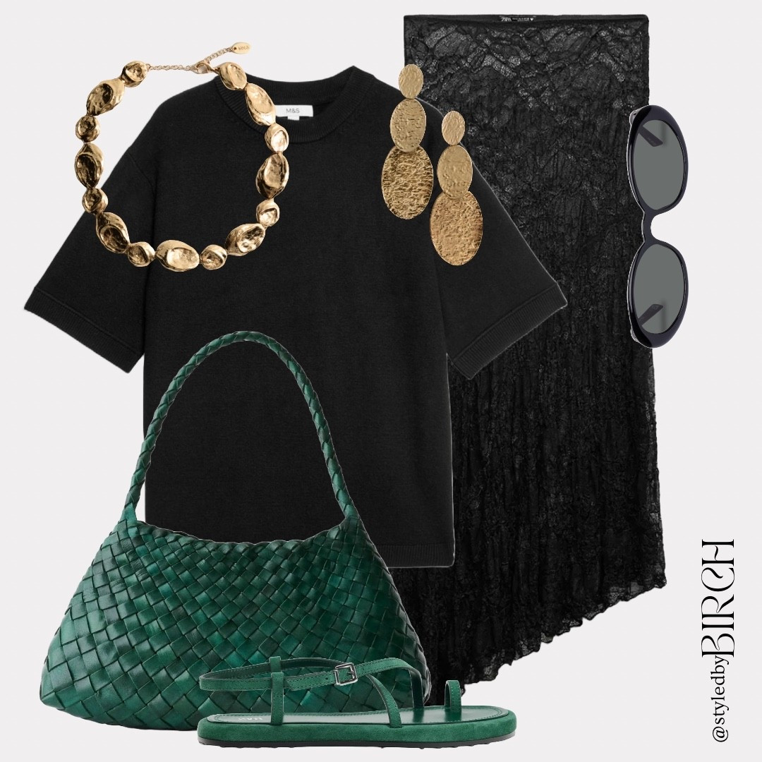 Chic and effortless, the perfect summer vacation outfit 🖤 From beach strolls to sunset dinners this look has you covered with relaxed textures, statement gold jewellery and a pop of emerald for that luxe vacay vibe!


Zara Sandals - 2638/510/500
Zara Skirt - 6050/309/800

#LTKsummer #LTKeurope #LTKstyletip
