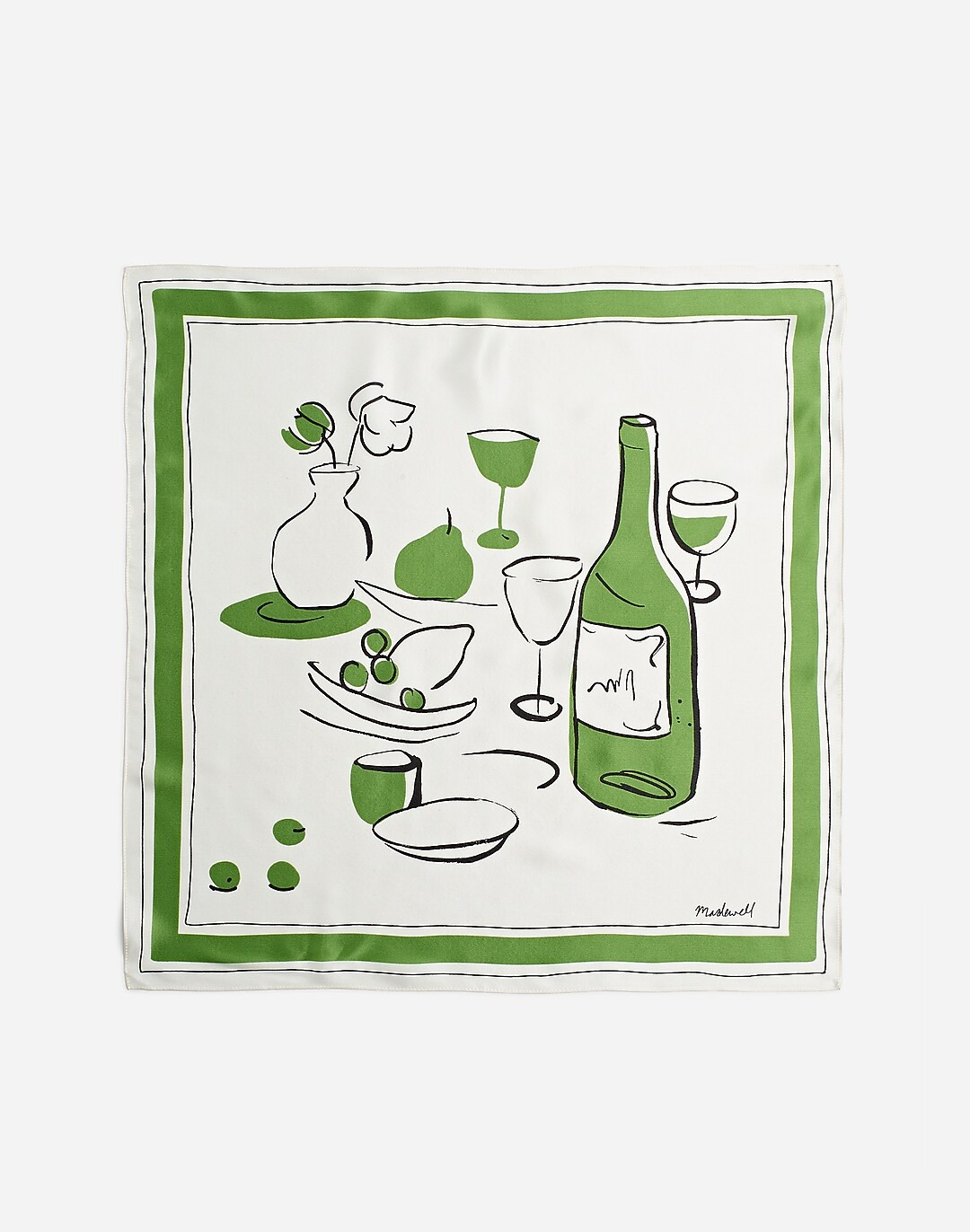 Graphic-Print Silk Bandana | Madewell