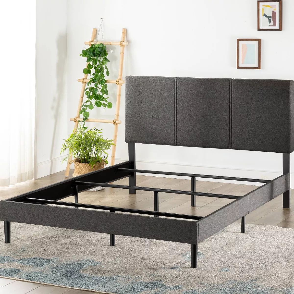 Cambril Upholstered Bed Frame Gray - Zinus | Target