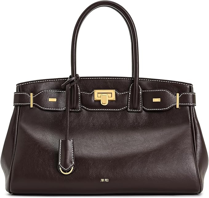 JW PEI Women's Ziva Metal Lock Decoration Tote Bag | Amazon (US)