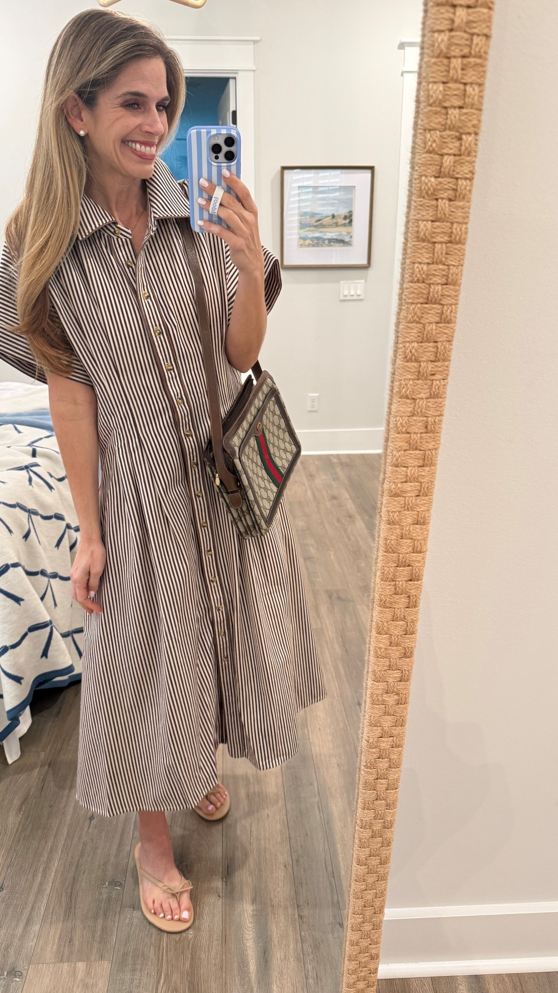 Sunday  Church fit 
Kim Lolley dress and vintage Gucci from my mom 

#LTKootd