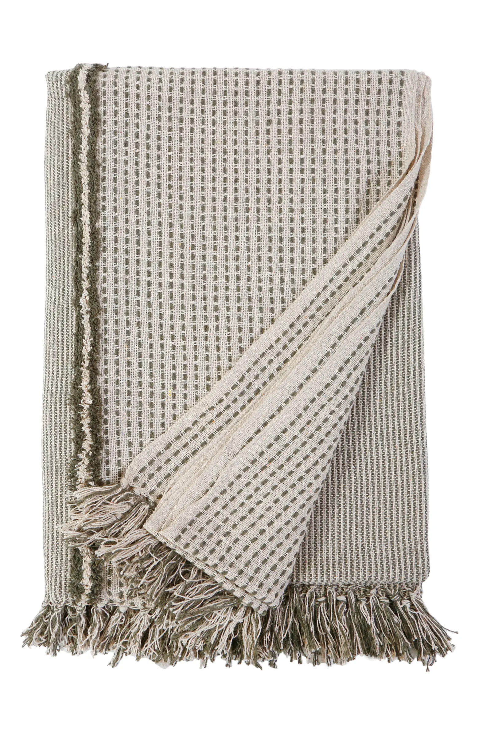 Jagger Oversize Cotton Blend Throw Blanket | Nordstrom