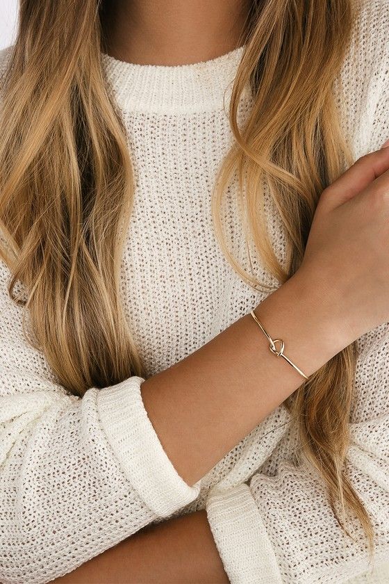 Let's Tie the Knot Gold Bracelet | Lulus (US)