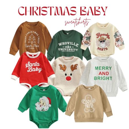 Baby boy Christmas sweatshirt, toddler boy Christmas outfit, toddler boy sweatshirt, baby Christmas sweatshirt, baby holiday outfit, baby girl Christmas outfit, baby girl sweatshirt, toddler holiday outfit, winter outfit for toddler, reindeer outfit, Santa sweatshirt, merry sweatshirt, gingerbread man sweatshirt, Santa baby, Christmas tree shirt, whoville sweatshirt, western Christmas outfit 

#LTKGiftGuide #LTKbaby #LTKHoliday