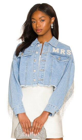 Mrs. Denim Jacket in Medium Wash | Revolve Clothing (Global)