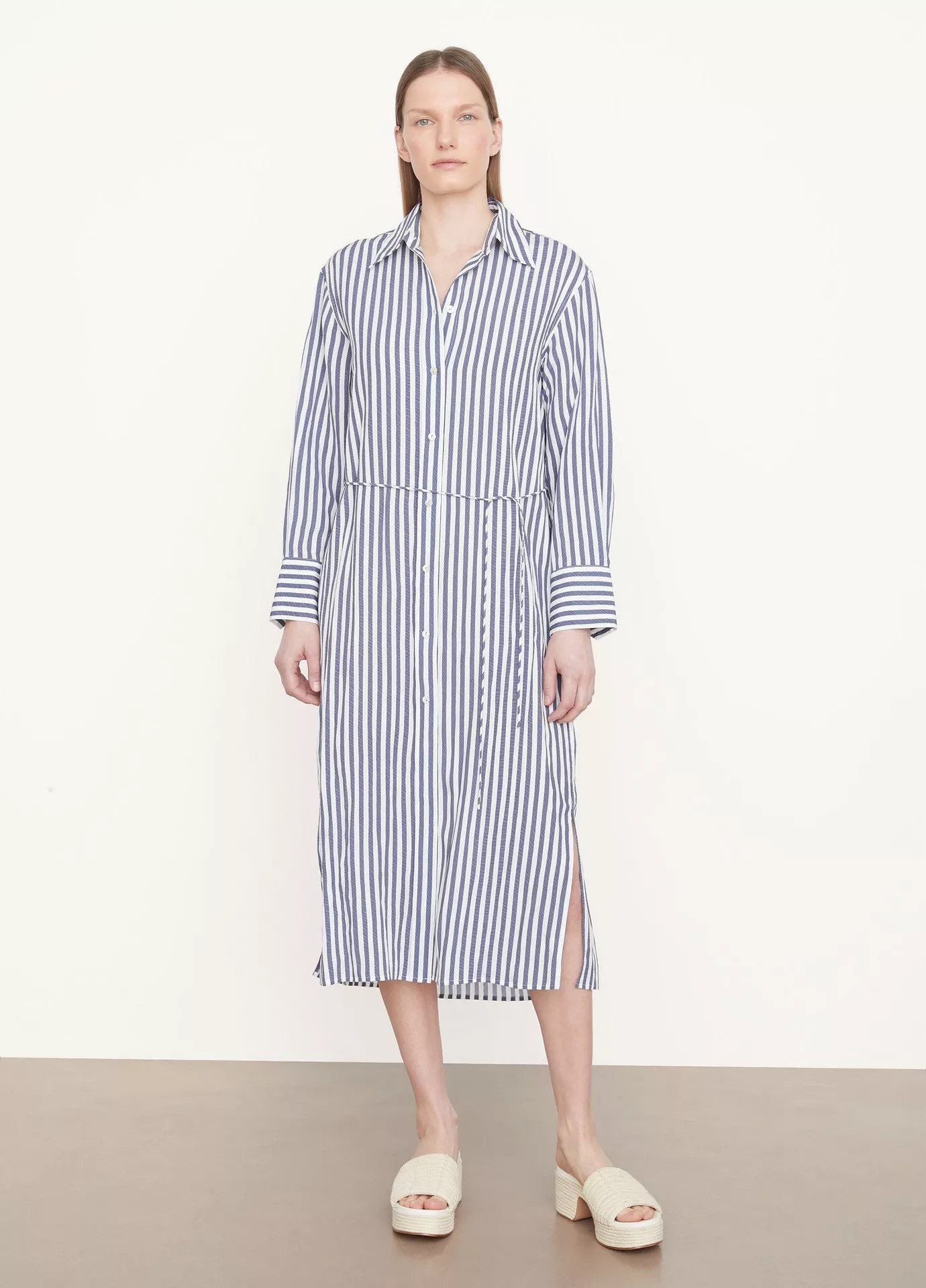 Coastal Stripe Shirt Dress | Vince LLC