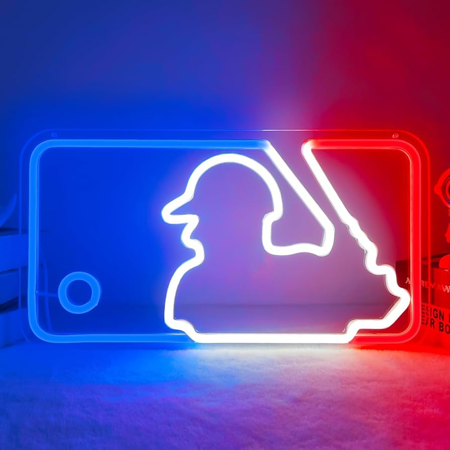 Baseball Neon Signs Neon Lights Signs Light Up Signs for Wall Dimmable LED Signs for Bedroom Boys... | Amazon (US)