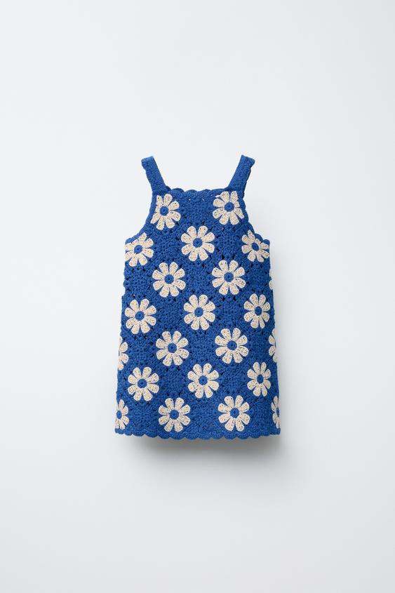 CROCHET FLOWER DRESS | Zara US