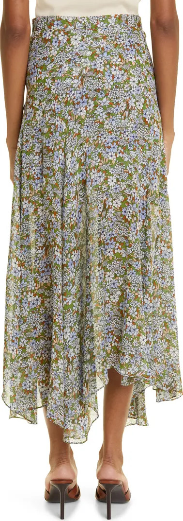 Veronica Beard Shilpa Floral Asymmetric Silk Skirt | Nordstrom | Nordstrom