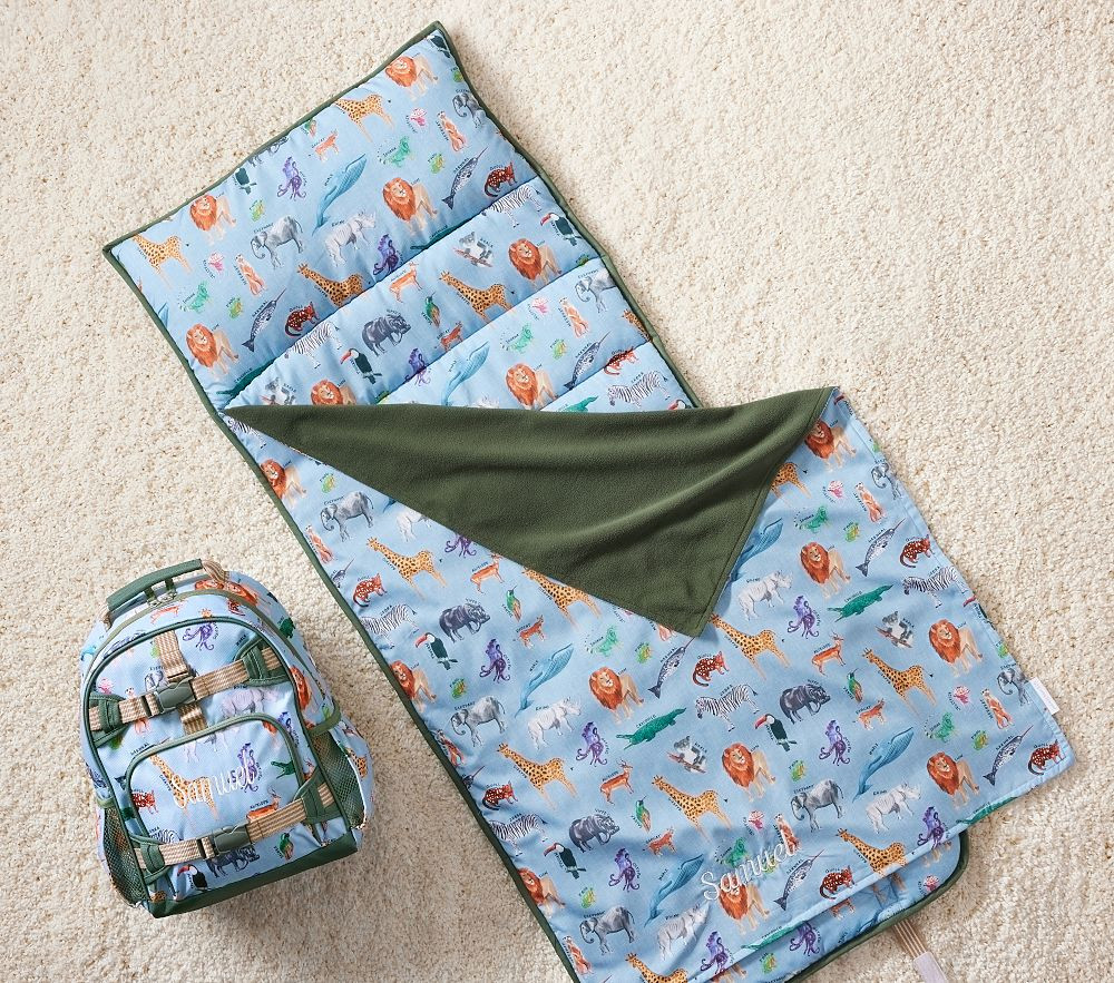 Mackenzie Brendan Safari Animals Nap Mat & Backpack Bundle | Pottery Barn Kids