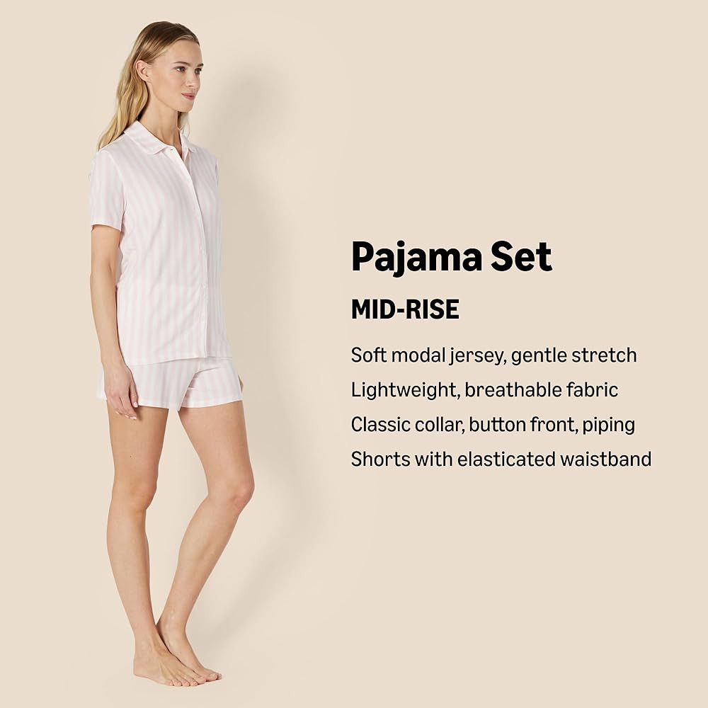 Amazon Essentials x Sofia Grainge Mommy and Me Short Sleeve Pajama Set | Amazon (US)