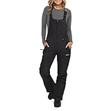 Arctix Women's Essential Insulated Bib Overalls, Black, Small/27" Inseam | Amazon (US)