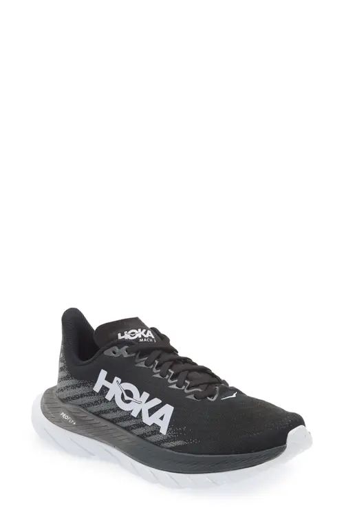 HOKA Mach 5 Running Shoe in Black /Castlerock at Nordstrom, Size 8.5 | Nordstrom