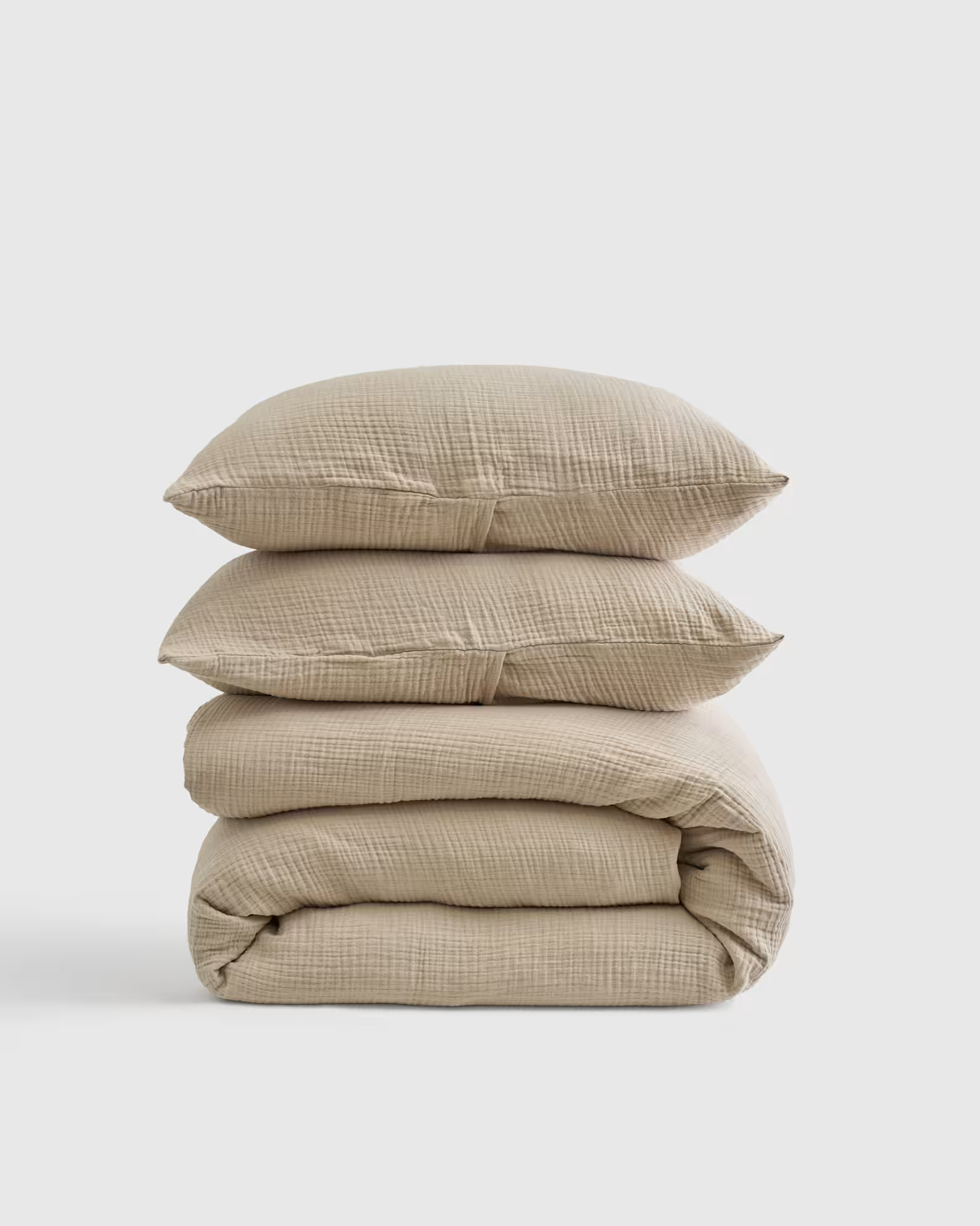 Organic Airy Gauze Duvet Cover Set in Dune | Quince